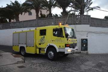Un cortocircuito causa un incendio en una casa del núcleo histórico de Telde (Foto TA)